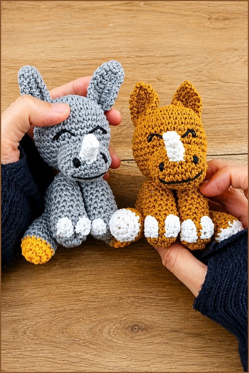 Copy of Crochet Rhino Free Amigurumi Pattern 5