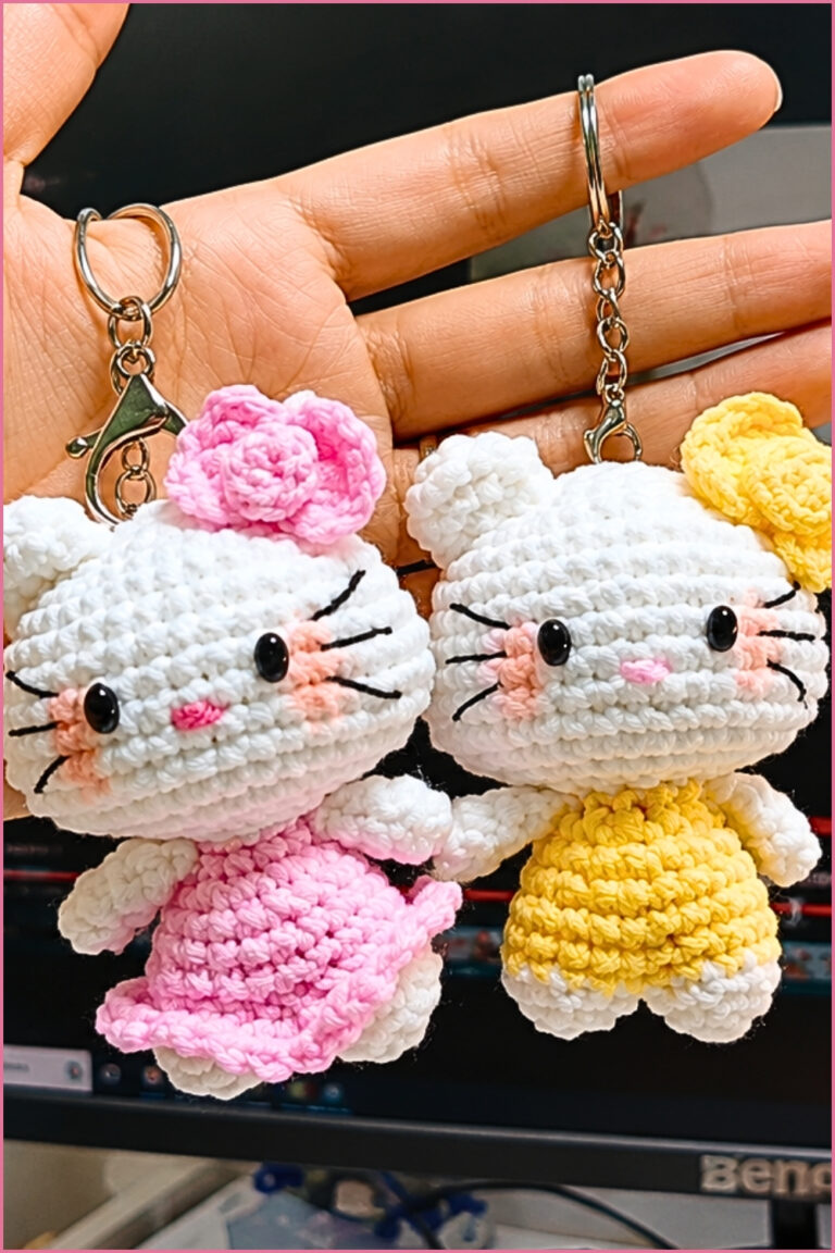 Crochet mini kitten Free Amigurumi Pattern 5