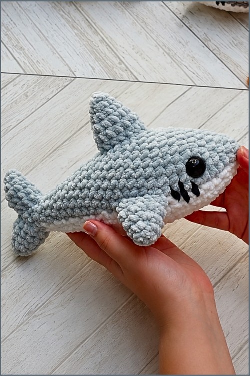 Crochet shark Free Amigurumi Pattern 5