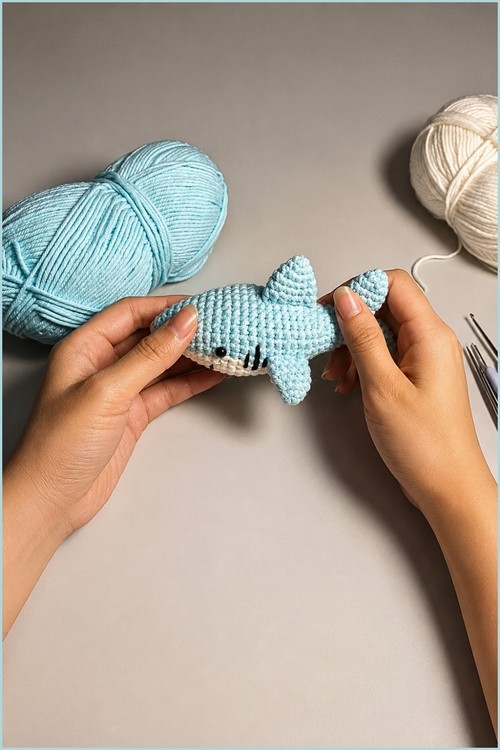 Crochet shark Free Amigurumi Pattern 5