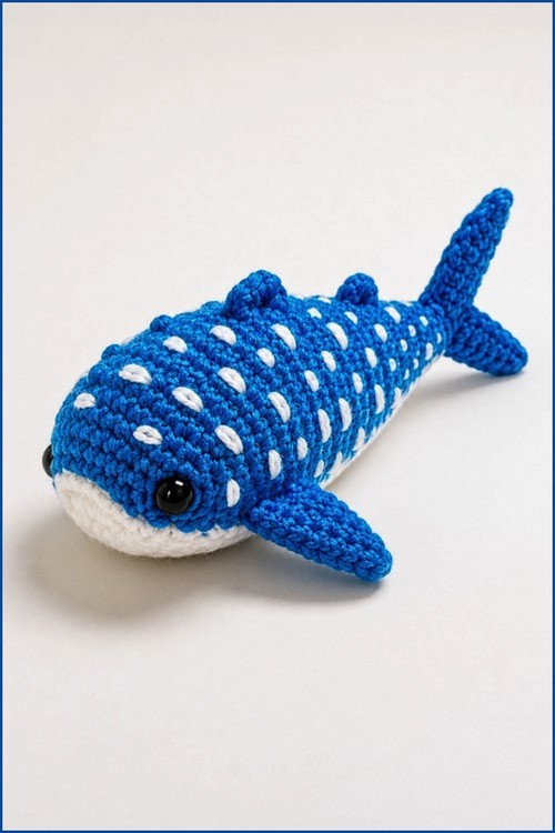 Crochet whale shark Free Amigurumi Pattern 5