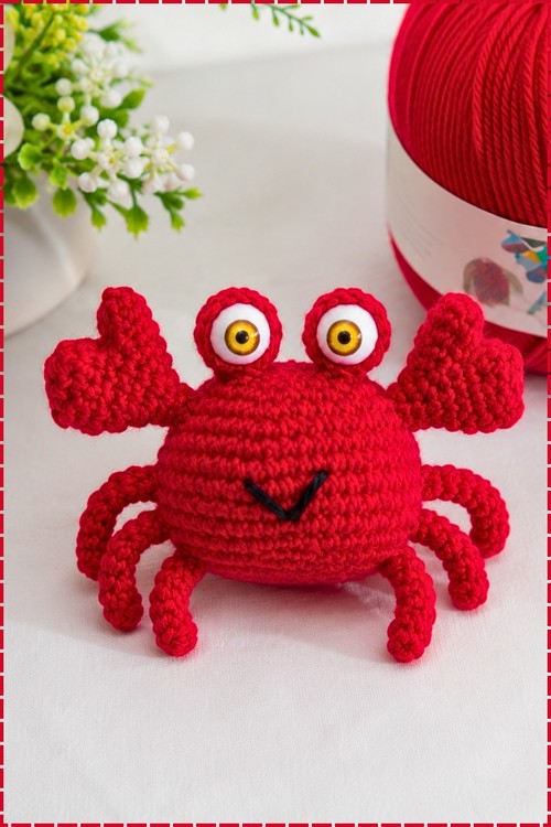 crochet Sebastian the Crab 5
