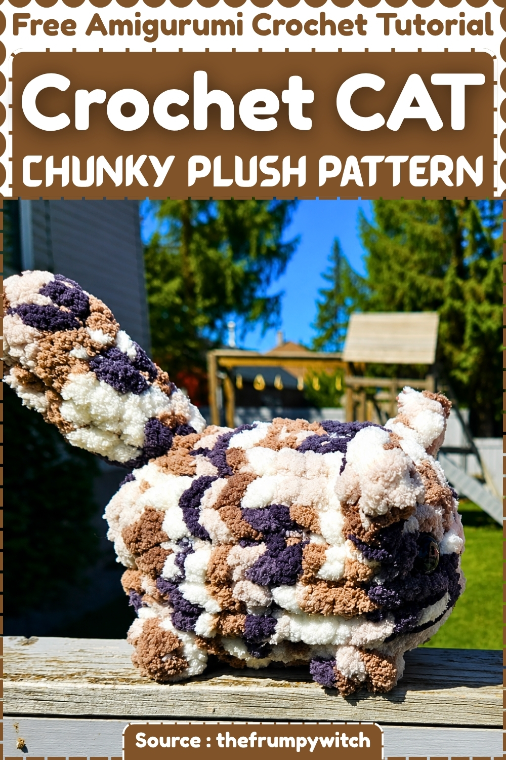 Crochet CAT Chunky Plush Pattern Free Amigurumi Crochet Tutorial