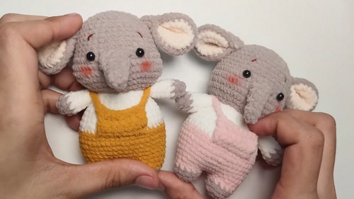 Free Crochet Elephant One Piece Amiguruni Tutorial 4