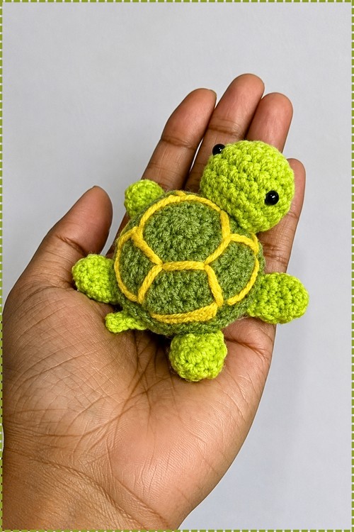 crochet Sea Turtle Amigurumi Free Pattern 6