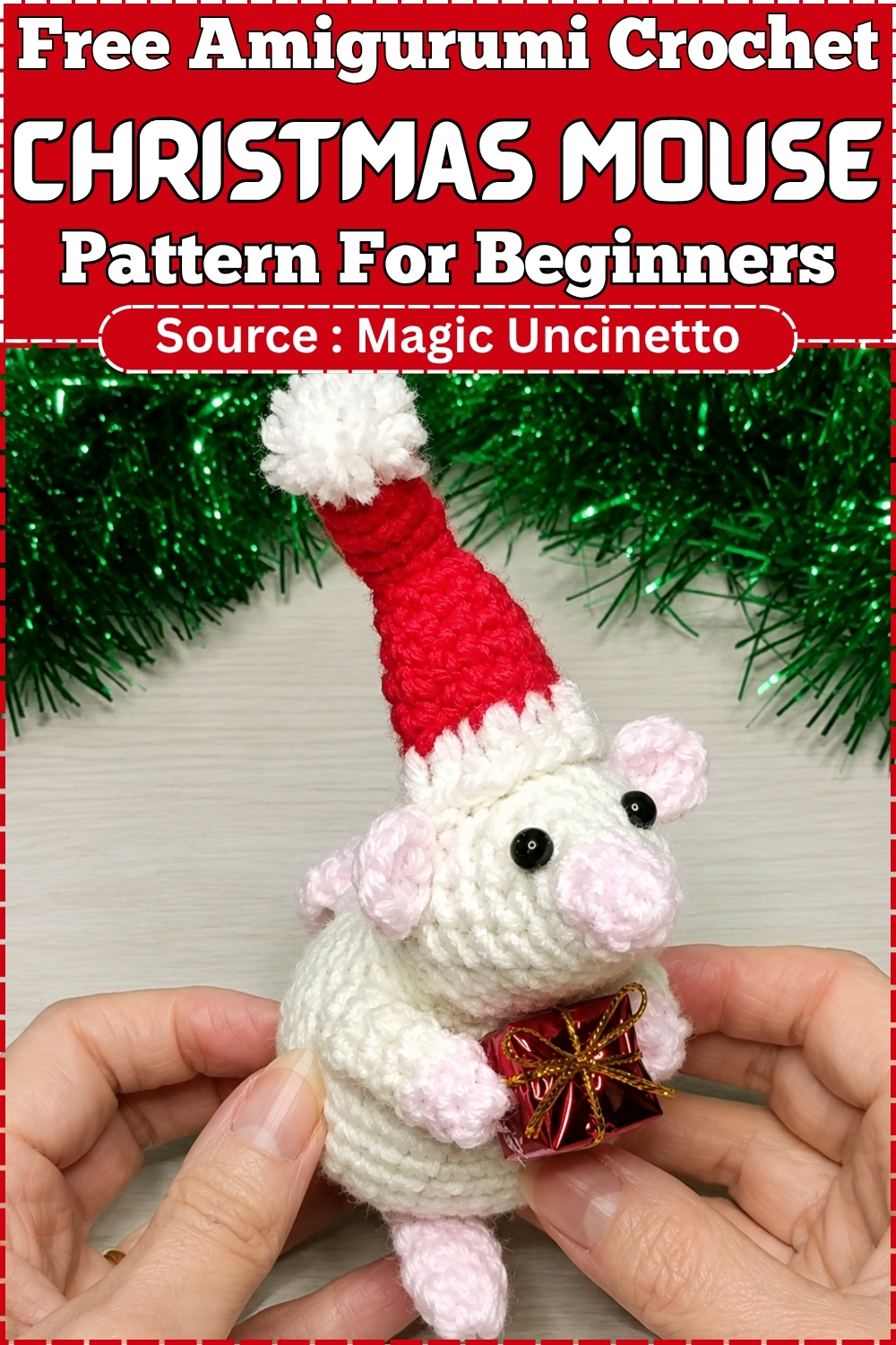 Free CROCHET Amigurumi Christmas Mouse