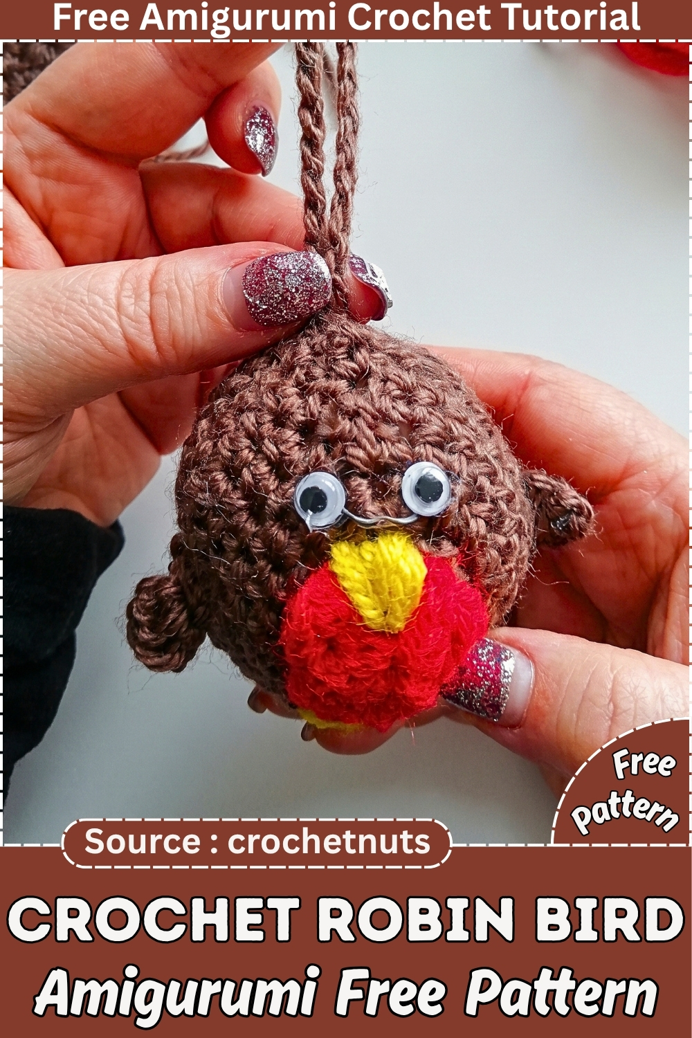 crochet Robin Bird Free Pattern