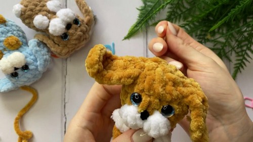 Free Amigurumi No-Sew Crochet Mini Puppy Pattern For Beginners 4