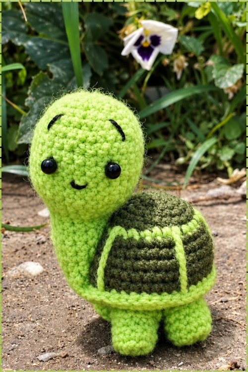 Free Amigurumi Crochet crochet Mini Turtle Pattern For Beginners 4