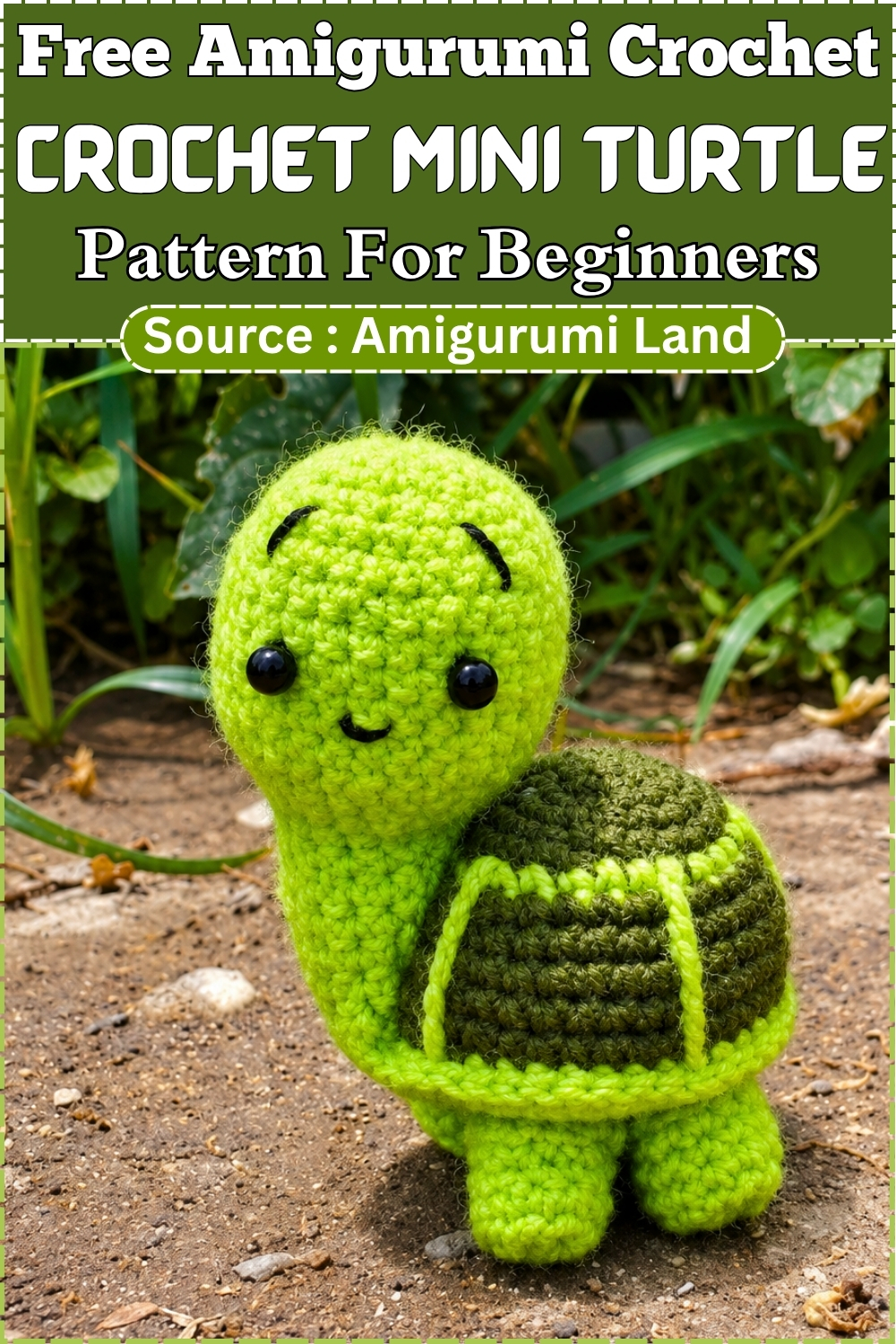 Free Amigurumi Crochet crochet Mini Turtle Pattern For Beginners